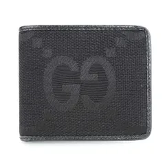 新品 グッチ GUCCI 2つ折り財布 ジャンボ GG ブラック