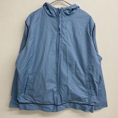 NIKE トラックジャケット アクアブルー 水色 フード フルジップ【メンズM】