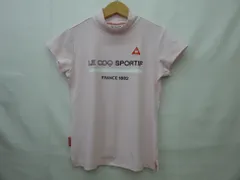 le coq sportif ルコック  タートルネック シャツ 半袖 ピンク ゴルフ GOLF Mサイズ 中古品