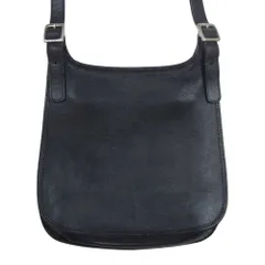COACH コーチ 9135 レザー ショルダー バッグ サコッシュ ブラック系【中古】