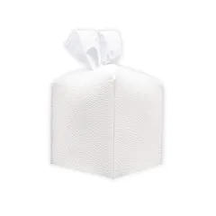 HAPPY SUGAR ティッシュケース おしゃれ ティッシュカバー ハーフサイズ 半分サイズ コンパクト 北欧 インテリア 車 ペーパータオル (ホワイト) [ホワイト]