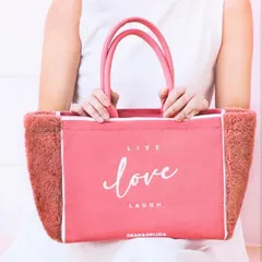 DEAN&DELUCA　タイ　ディーンアンドデルーカ　バレンタイン　トートバッグ　スクエア　フェルト　バッグ　バレンタインバッグ