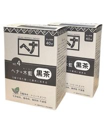 ヘナ (２個セット) 黒茶 ナイアードヘナ ナイアード 木藍 白髪染め 髪染め ヘナカラー 白髪 天然 レディース メンズ 100g×2個