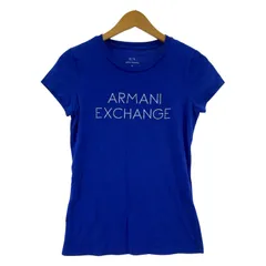 ARMANI EXCHANGE アルマーニエクスチェンジ プリント クルーネック半袖Ｔシャツ sizeS/ブルー