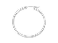 SILVER925 フープピアス（チューブ） 35mm No.2【1ペア販売】 / SV-848HP