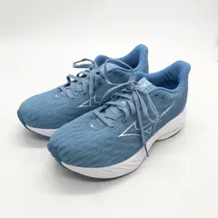 ◎I592 mizuno ミズノ ウェーブライダー28 25.0㎝ 水色 青 ブルー(ma)