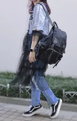 ブラックチュール ティアードワンピース*インナーワンピース付き