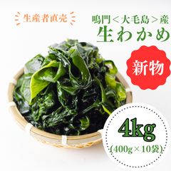 「生産者直売」鳴門生わかめ 400g×10個のサムネイル