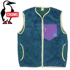 CHUMS (チャムス) CH04-1358 Bonding Fleece No Collar Vest ボンディングフリースベスト CMS142 全5色 T018DarkTeal L