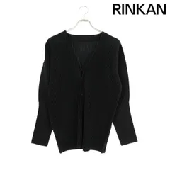 プランテーション【イッセイミヤケ】ウール イカコート カーディガン 羽織 M 黒 FINE KNIT PLEATS BLACK – isseymiyake.com