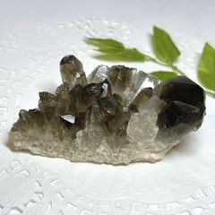 【E13501】  スモーキークォーツ 煙水晶 ブラジル　クラスター　天然石 鉱物 原石 パワーストーン 結晶 標本