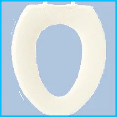 トイレ便座カバー O型専用 (ホワイト) うちねこ オカ(OKA)