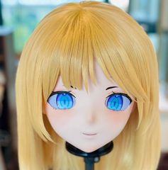 ☆即納 全頭マスク カツラ付き ロック付き NO.314 ドール ヘッド  