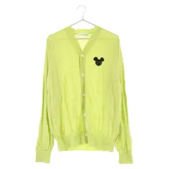COMME des GARCONS SHIRT (コムデギャルソンシャツ) ミッキーデザインロゴ Vネック ニットカーディガン グリーン サンプルのサムネイル