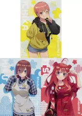 【中古】クリアファイル 中野一花＆中野三玖＆中野五月 A4クリアファイル3枚セット 「五等分の花嫁∬」 ヴィレッジヴァンガード限定