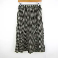 レリアン スカート ボトムス フレア 日本製 レディース 11サイズ 白×茶 Leilian 【中古】