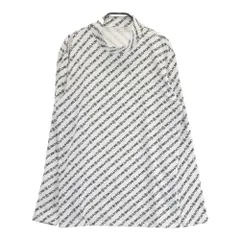 サイズ：2 G/FORE ジーフォア  ハイネック 長袖Tシャツ ロゴ総柄 ホワイト系 [240101468807] ゴルフウェア メンズ ストスト サイズ：2 G/FORE ジーフォア ハイネック 長袖Tシャツ ロゴ総柄