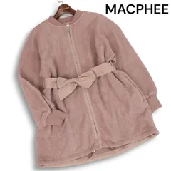 MACPHEE マカフィー 秋冬 リボン♪ フリース ロング ブルゾン ジャケット Sz.36 レディースのサムネイル