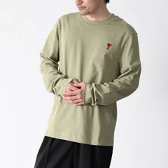 AMI PARIS アミパリス トップス ロングスリーブ Tシャツ AMI ALEXANDRE MATTIUSSI AMI DE COEUR  BFUTS235 724 メンズ ユニセックス ブルー グリーン 長袖 ロンT ペア カットソーのサムネイル