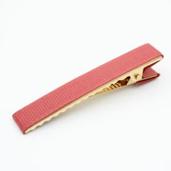 【4個パック】グログランリボン 仕上げ ヘアクリップ 金色金具 約60mm sgy-1103-rp-4p