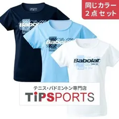 【同じカラー２点セット】バボラ(Babolat) ピュアショートスリーブシャツ (PURE SHORT SLEEVE SHIRT) BWP3526 レディースウェア【国内正規品】 [M便 1/1]
