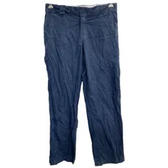 Dickies ワークパンツ W33 ディッキーズ レギュラーストレート ネイビー 古着卸 アメリカ仕入 2412-1157