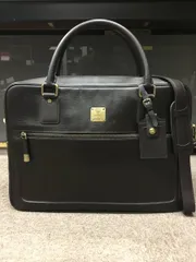 ✨MCM エムシーエム ブリーフケース ビジネスバッグ✨ 楽天市場】エムシーエム MCM ビジネスバッグ レザー ブラック 黒