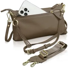 【迅速発送】アンコール ショルダーバッグ 【長財布も入る】 スマホ ショルダー 本革 高見え ベルト2種類 横型 レディース 小さめ スマホポーチ 斜めがけ ミニショルダー 財布 スマホポシェット スマホ バッグ 軽量 ショルダーポーチ サコッシュ ギフト