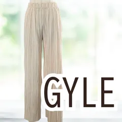 【未着用】 GYLE  プリーツパンツ オフホワイト Ｍサイズ レディース ジル