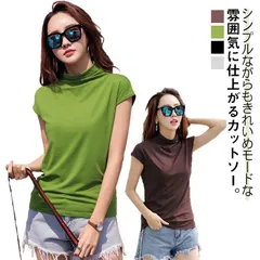 ハイネックTシャツ レディース タートルネック 半袖 tシャツ カットソー プルオーバー スリーブレス モックネック プチハイネック ひんやり 涼感 薄手 無地 ストレッチ 伸縮性 ハイネックTシャツ QBXT619