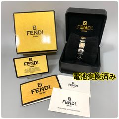 FENDI フェンディ 3150L バングル ロゴ型抜き クォーツ時計 新品電池交換済み