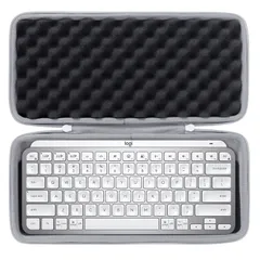 【在庫処分】互換品 logicool ロジクール MX 収納ケース KEYS mini for mac co2CREA KX700MPG/MX KEYS mini KX700PG、グレーホワイト（ケースのみ）
