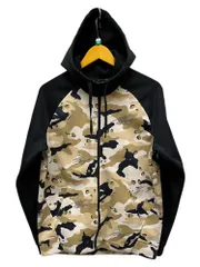 NIKE (ナイキ) DRI-FIT ドライフィット フルジップパーカー 迷彩 カモフラ AR3112-010 Ｍ ブラック×カモフラ メンズ/025