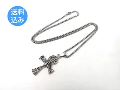 アンククロス ネックレス ペンダント エジプト 十字架 ステンレス合金 シルバーカラー
