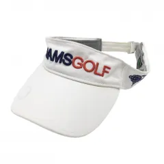 ビームスゴルフ サンバイザー 白×ネイビー 立体ロゴ   ゴルフウェア BEAMS GOLF