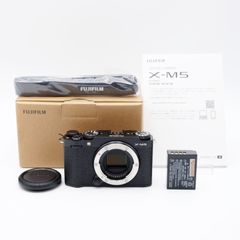 【ほぼ新品/ショット数55回】FUJIFILM X-M5 ブラック 箱/説明書/ボディキャップ付き