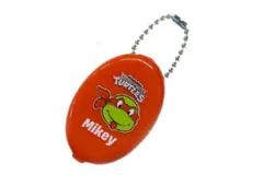 ショ 【送料無料】【アメリカン雑貨】【MutantNinjaTurtles】【ミュータントタートルズ】ラバーコインケース【TMNT-00001-2】【オレンジ】【ミケランジェロ】【ポーチ】【小銭入れ】【キーホルダー】【キーリング】【チャーム】【鍵】【雑貨】【