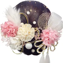 こけし様 本物花 髪飾り バレッタ 浴衣 ウエディング ヘアアクセサリー こけし様 本物花 髪飾り バレッタ 浴衣 ウエディング ヘアアクセサリー