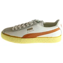 PUMA (プーマ) MUENSTER THE NEVERWORN ミュンスター ザ ネバーウォーン スウェードローカットスニーカー ホワイト/オレンジ US9/27cm 384401-01