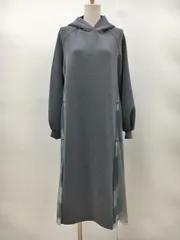 ブルーレーベル クレストブリッジ BLUE LABEL CRESTBRIDGE ワンピース 38 長袖 フード付き 2510WS025