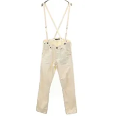 ジョンブル 日本製 サスペンダー ペインターパンツ S アイボリー Johnbull ボタンフライ レディース