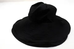 マリオ・ヴァレンティノ ハット 帽子 つば広 ブランド レディース 55-58cmサイズ ブラック MARIO VALENTINO 【中古】