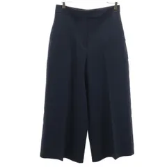 ZARA ザラ ワイドレッグ パンツ M ネイビー レディース 古着
