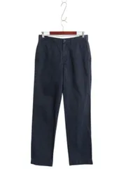 【お得なクーポン配布中!】 ポロ ラルフローレン コットン チノ パンツ 実寸 30 31 / 古着 スラックス チノパン ストレート ノータック アーミー タイプ チノパン 紺