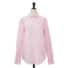✨️激レア✨️シンプル リネンシャツ POLO ラルフローレン ピンク XS WMPOSHTNDO20760650_1