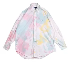 (25)Polo by Ralph Lauren after dyeing shirt ポロラルフローレン 長袖シャツ 後染め リメイク