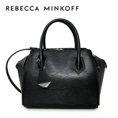 【訳あり】レベッカミンコフ ショルダーバッグ/ハンドバッグ REBECCAMINKOFF HS15EWVS16 001 ブラック BLACK MINI PERRY SATCHEL 2WAYバッグ Rebecca Minkoff レディース 革のサムネイル