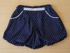 ポンポネットジュニア pom ponette junior アウトレット 子供服 女の子 M 150cm キュロット スカート バルーン 紺 春 秋 冬 ★4 ボトムス ガールズ 女児 キッズ ジュニア 【中古】 ユーズド リサイクル こども