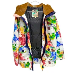 【SISTA.J】スノーボードウェア レディース 花柄 派手デザイン 裏ボア付き Mサイズ スノボ スキー 防寒　ウインタースポーツ　ウェア