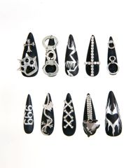 夢展望公式 [新品未使用] ギルティダークメロウネイルチップ [ブラック] 他カラー別ページ有 dearmylove 服飾小物・アクセサリ－・雑貨 その他アクセサリー 535793-01
